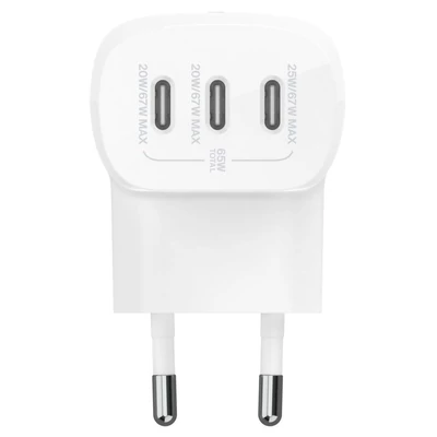 Kép 3/5 - Belkin Boost Charge 67W with 3xUSB-C Ports White