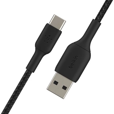 Kép 2/4 - Belkin BoostCharge Braided USB-C to USB-A Cable 0,15m Black