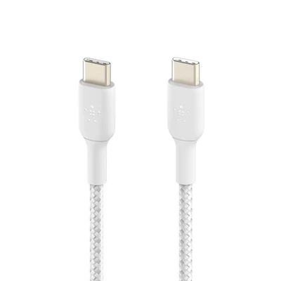 Kép 2/3 - Belkin BoostCharge Braided USB-C to USB-C Cable 2m White