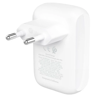 Kép 2/5 - Belkin BOOSTCharge Dual Wall Charger 42W White