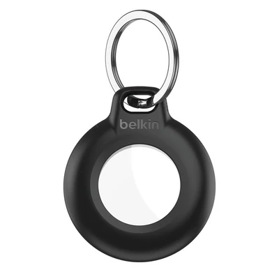 Kép 2/2 - Belkin Waterproof Secure Holder with Key Ring for AirTag 4 Pack Black