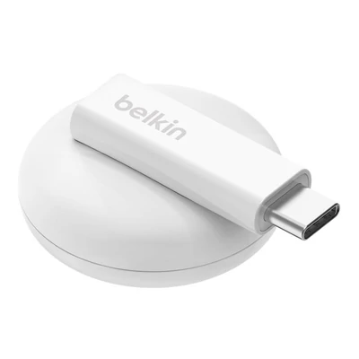 Kép 2/5 - Belkin BoostCharge Portable USB-C Apple Watch Charger White