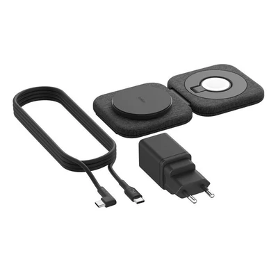 Belkin BoostCharge Pro 2-in-1 Magnetic Charging Travel Pad with Qi2 15W