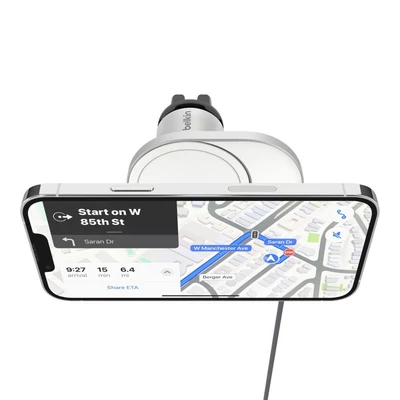 Kép 3/7 - Belkin BoostCharge Pro Magnetic Wireless Car Charger 15W Grey