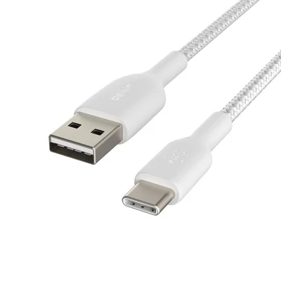 Kép 4/4 - Belkin Braided USB-C to USB-A Cable 0,15m White