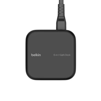 Kép 5/5 - Belkin Connect USB-C 6-in-1 Core GaN Dock 130W Black
