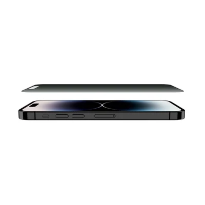 Kép 2/3 - Belkin ScreenForce Pro TemperedGlass Privacy AM Screen Protection for iPhone 15/14 Pro