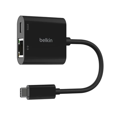 Kép 2/5 - Belkin USB-C to Ethernet + Charge Adapter 100W Black