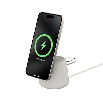 Kép 5/6 - Belkin BOOST Charge PRO Wireless 15W 2in1 Sand