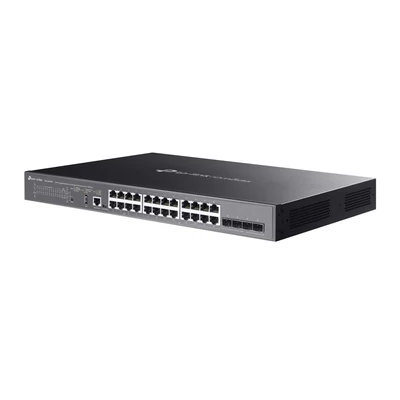 Kép 3/5 - TP-Link SG5428XMPP Omada 24-Port Gigabit Stackable Lite L3 Managed PoE++ Switch with 4× 10G Slots