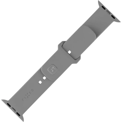 Kép 2/2 - FIXED mágneses szilikon óraszíj Apple Watch 42/44/45/46/49mm-hez, világos szürke
