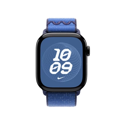 Kép 2/3 - Apple Watch 42mm Loop:  Blue Ribbon Nike Sport Loop