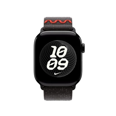 Kép 2/3 - Apple Watch 42mm Loop:  Midnight Black Nike Sport Loop