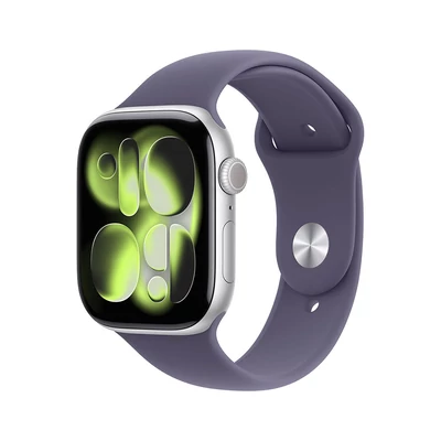 Apple Watch S11 GPS 42mm Silver Aluminium Case with Purple Fog Sport Band - M/L