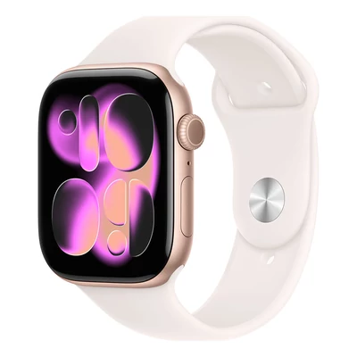 Apple Watch S11 GPS 46mm Rose Gold Aluminium Case with Light Blush Sport Band - M/L