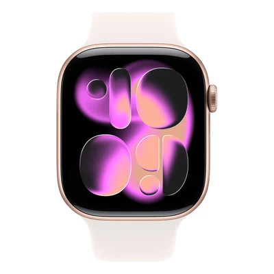 Kép 3/3 - Apple Watch S11 GPS 46mm Rose Gold Aluminium Case with Light Blush Sport Band - M/L