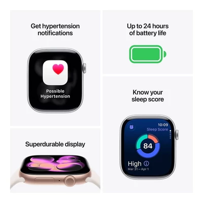 Kép 4/5 - Apple Watch S11 GPS 46mm Space Grey Aluminium Case with Black Sport Band - S/M