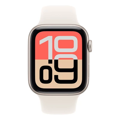 Kép 2/3 - Apple Watch SE 3 Cellular 44mm Starlight Aluminium Case with Starlight Sport Band - S/M
