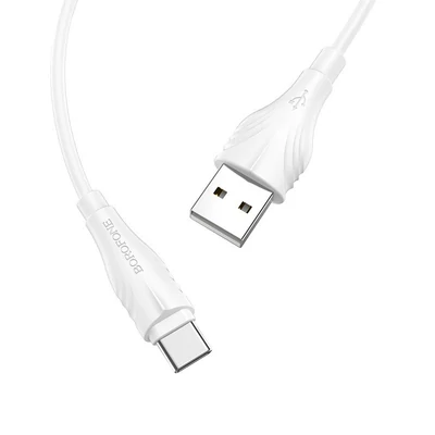 Kép 2/4 - BOROFONE BX18TYPE-C Type-C Charging Data Cable 2m White