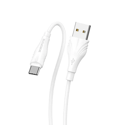 Kép 3/4 - BOROFONE BX18TYPE-C Type-C Charging Data Cable 2m White