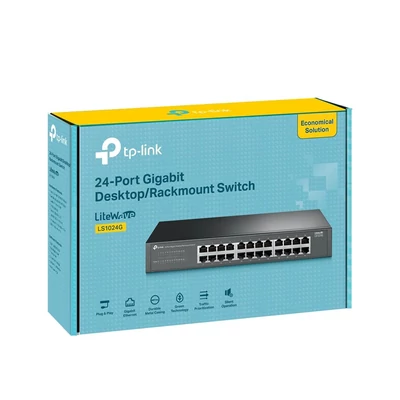 Kép 12/12 - TP-Link LS1024G 24-Port Gigabit Desktop/Rackmount Switch
