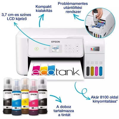 Kép 2/7 - Epson EcoTank L3286 színes tintasugaras A4 MFP, WIFI