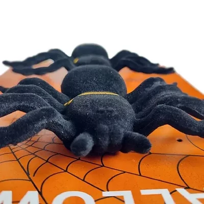 Kép 2/2 - Halloween fekete műpók szett (2 db)