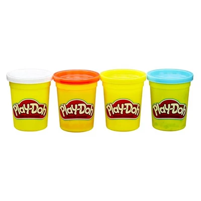 Kép 2/2 - Play-Doh 4 tégelyes gyurma készlet Alapszínek