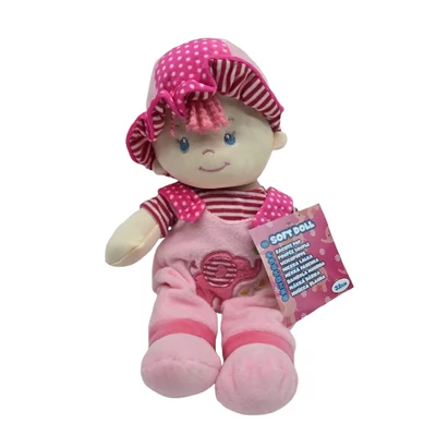 Plüss lány baba elefántos 32cm