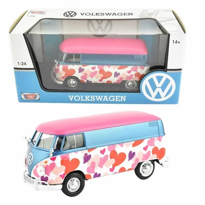 MotorMax Volkswagen T2 szív fém autó 1:24 17cm