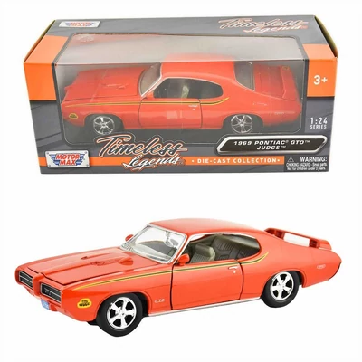 MotorMax 1969 Pontiac GTO Judge fém autó 1:24 piros