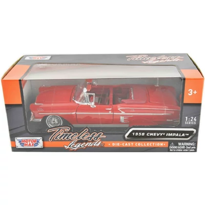 MotorMax 1958 Chevy Impala fém autó 1:24