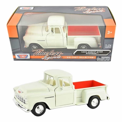 MotorMax 1955 Chevy 3100 Stepside fém autó 1:24