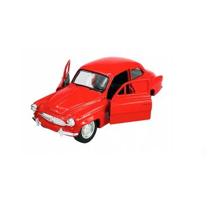 Kép 5/5 - Welly 1959 Škoda Octavia fém és műanyag autó 1:34 piros