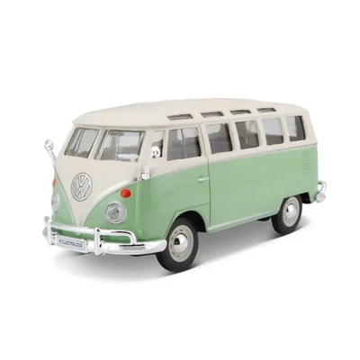 Kép 2/3 - Maisto Volkswagen Van "Samba" fém és műanyag autó 1:24
