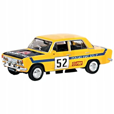 PRL Fiat 125P 1:43 fém autó sárga