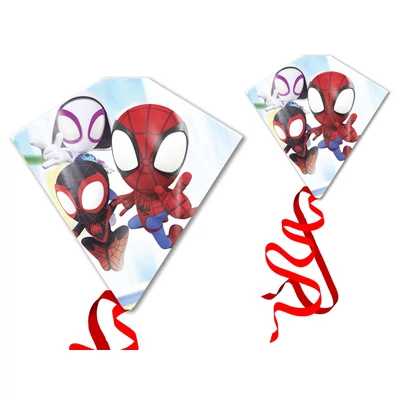 Kép 3/3 - Avengers és pókember gyémánt alakú műanyag sárkány 58x56cm 2db-os