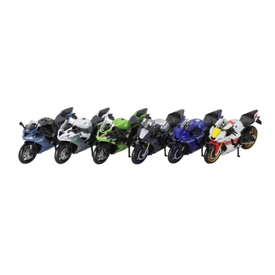Kép 11/11 - TOP CARS Yamaha YZR-R1 2022 és Kawasaki Ninja ZX-6R 2023 fém motor 1:12 (többféle)