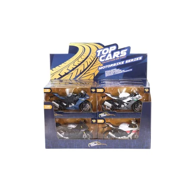 Kép 2/11 - TOP CARS Yamaha YZR-R1 2022 és Kawasaki Ninja ZX-6R 2023 fém motor 1:12 (többféle)