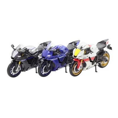 Kép 3/11 - TOP CARS Yamaha YZR-R1 2022 és Kawasaki Ninja ZX-6R 2023 fém motor 1:12 (többféle)