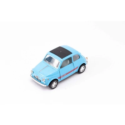 Kinsmart Fiat 500 fém autó nyitható ajtókkal 1:24 (többféle)
