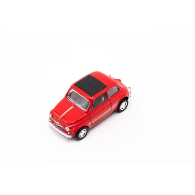Kép 4/9 - Kinsmart Fiat 500 fém autó nyitható ajtókkal 1:24 (többféle)