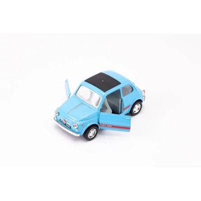 Kép 6/9 - Kinsmart Fiat 500 fém autó nyitható ajtókkal 1:24 (többféle)
