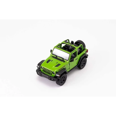 Diecast Jeep Wrangler (nyitott tetős) fém autó nyitható ajtókkal 1:34 (többféle)