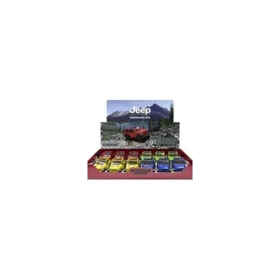Kép 2/9 - Diecast Jeep Wrangler (nyitott tetős) fém autó nyitható ajtókkal 1:34 (többféle)