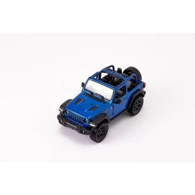Kép 3/9 - Diecast Jeep Wrangler (nyitott tetős) fém autó nyitható ajtókkal 1:34 (többféle)