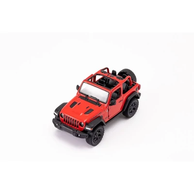 Kép 5/9 - Diecast Jeep Wrangler (nyitott tetős) fém autó nyitható ajtókkal 1:34 (többféle)