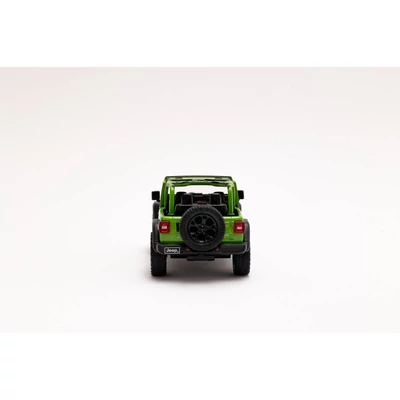 Kép 8/9 - Diecast Jeep Wrangler (nyitott tetős) fém autó nyitható ajtókkal 1:34 (többféle)