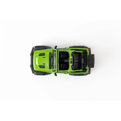 Kép 9/9 - Diecast Jeep Wrangler (nyitott tetős) fém autó nyitható ajtókkal 1:34 (többféle)