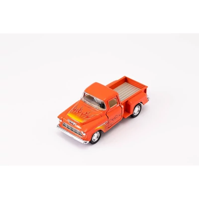 Kép 3/9 - Kinsmart 1955 Chevy Stepside Pickup fém autó nyitható ajtókkal 1:32 (többféle)